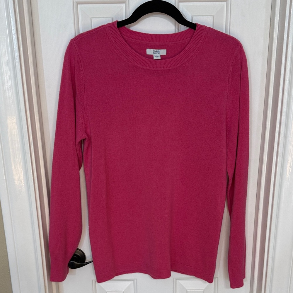 Croft & Barrow Pink Long Sleeve Sweater